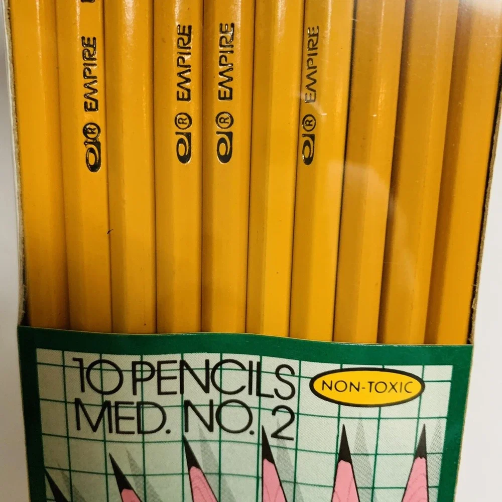 Vintage Empire No.2 Pencils Lot of 3 Packs of 10 Made in USA NEW NOS Sealed